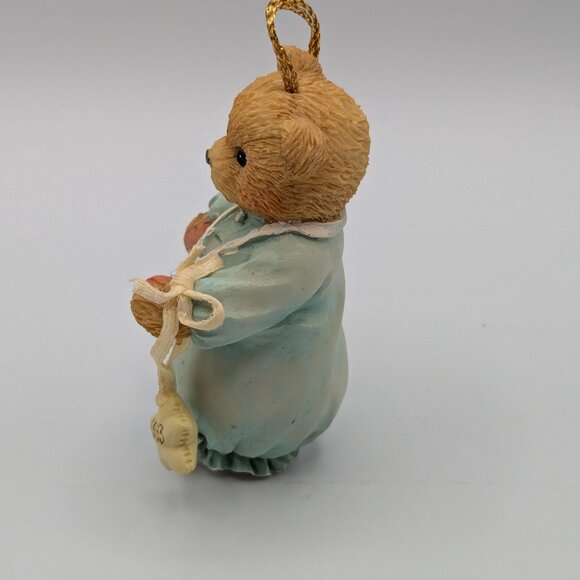 Cherished Teddies Baby Boy's First Christmas Hanging Ornament (913014) 1993 - Picture 5 of 9